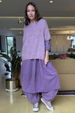Made in Italy Big Softie Cap Sleeve Knit Top Heather -